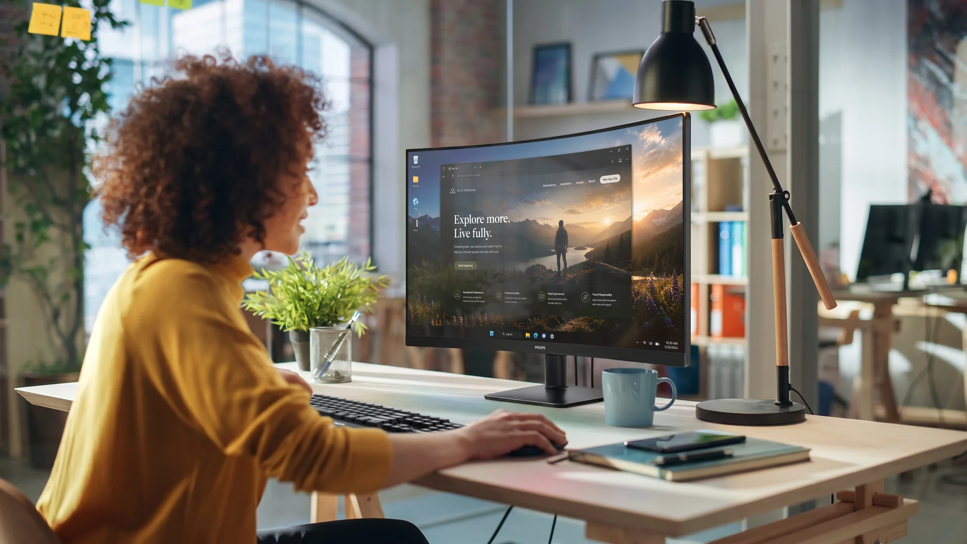 Nové zakřivené monitory Philips přináší QHD a 144 Hz